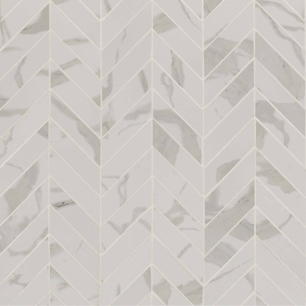 Msi Eden Statuary Chevron Mosaic 12 In. X 15 In. Porcelain Matte Floor And Wall Tile, 8PK ZOR-PT-0420 - main